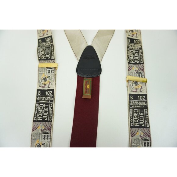 Trafalgar Romeo Juliet Shakespeare Limited Edition Button Fitting Suspenders - Picture 3 of 5